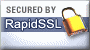 Secured by RapidSSL 128bit SSL Security