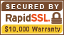 Secured by RapidSSL 256bit SSL Security